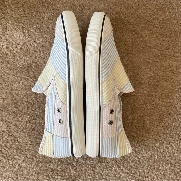 Sperry Top-Sider Pastel Striped Textile Casual Loafers Shoes - Picture 11 of 17